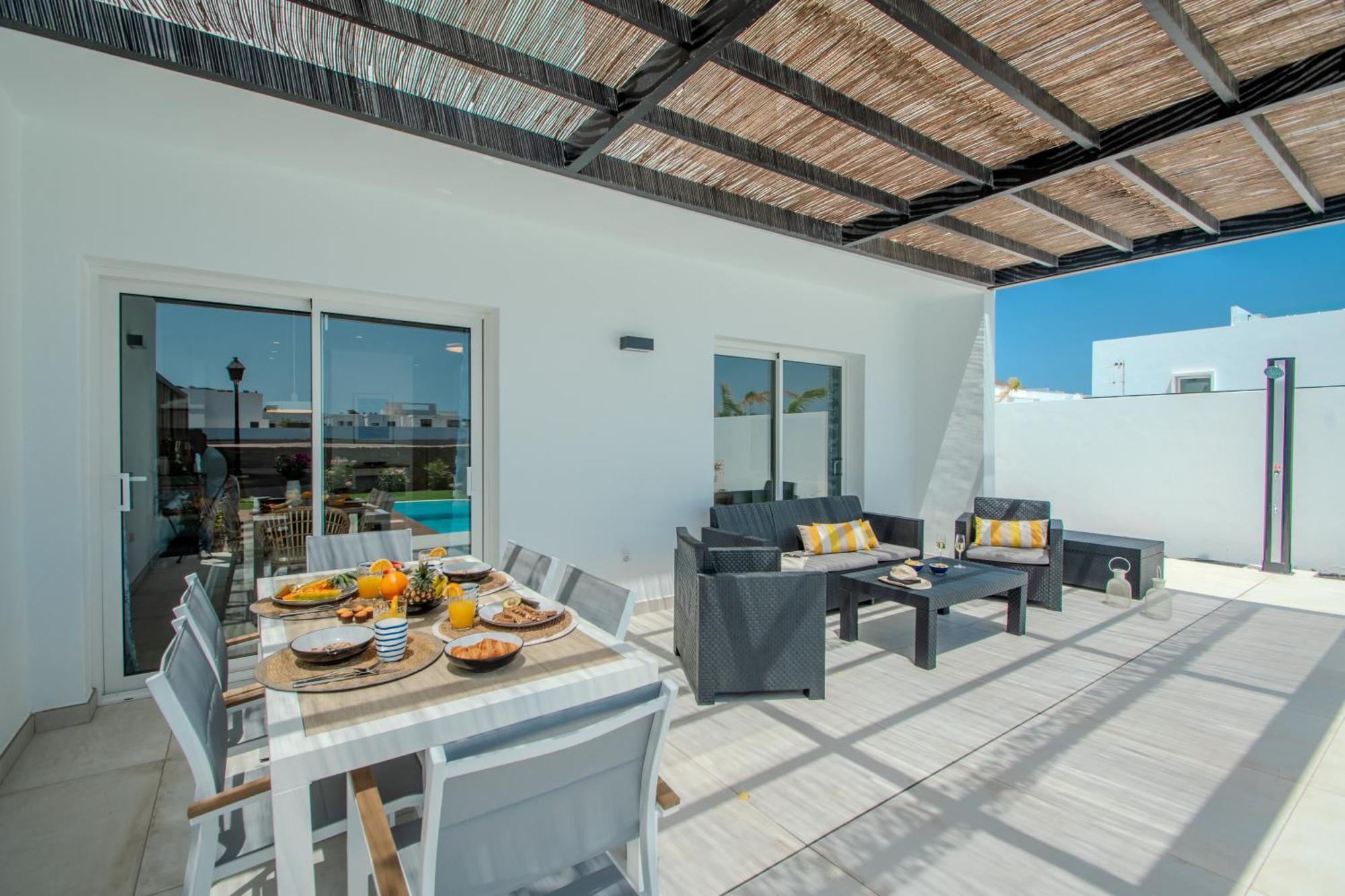 Serena Villa 38 - Heated Pool, Sea Views, Ac, High Speed Internet Playa Blanca  Exterior foto