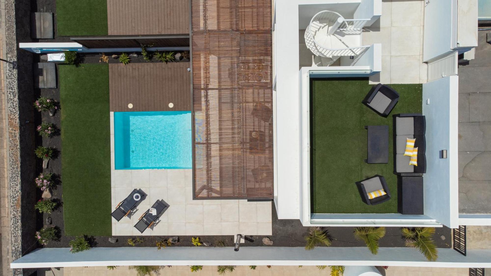 Serena Villa 38 - Heated Pool, Sea Views, Ac, High Speed Internet Playa Blanca  Exterior foto